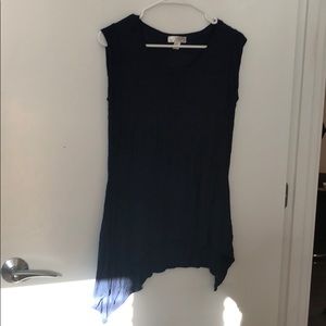 Navy blue sleeveless top